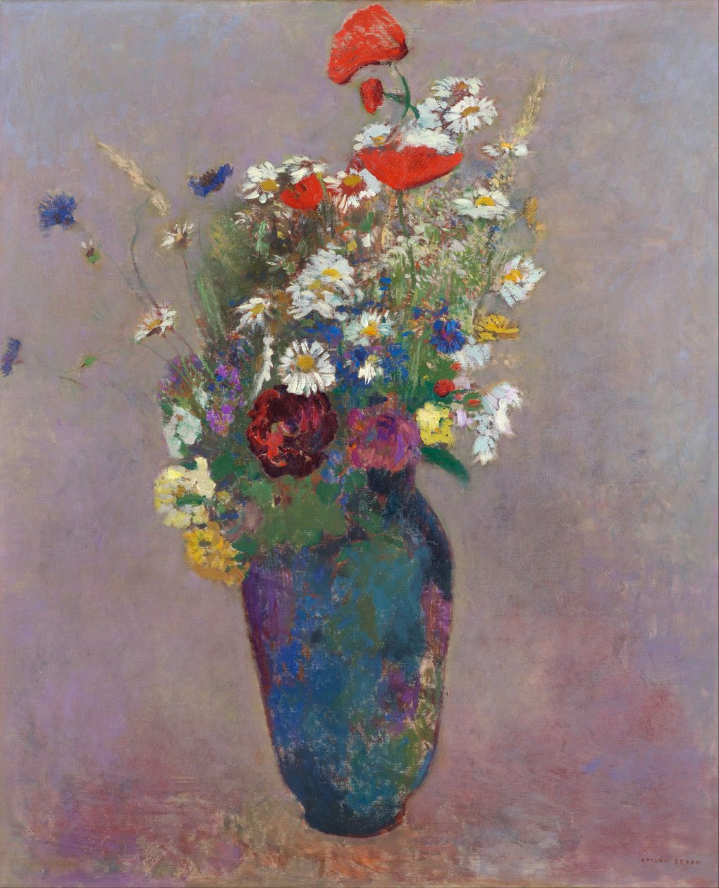 Vision : vase de fleurs - Odilon Redon