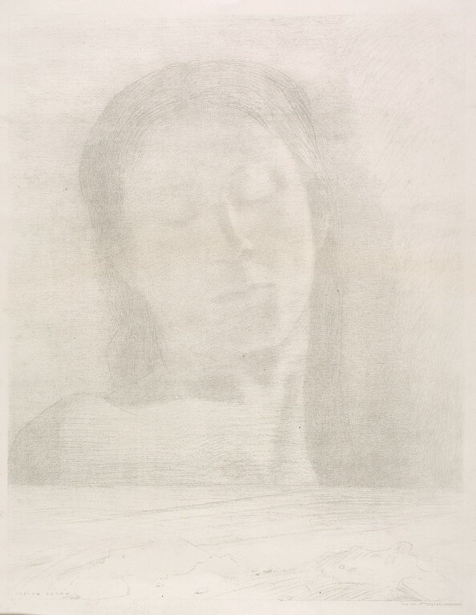 Yeux clos - Odilon Redon