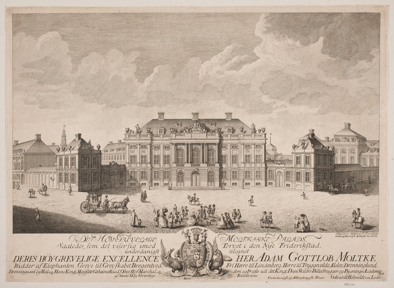 Le Palais Moltke sur la place du château d