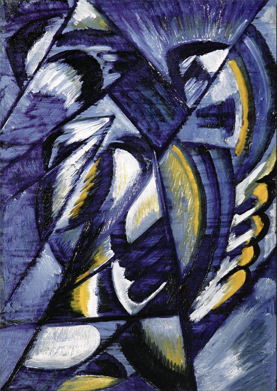 Bleu sur étain - Olga Rozanova