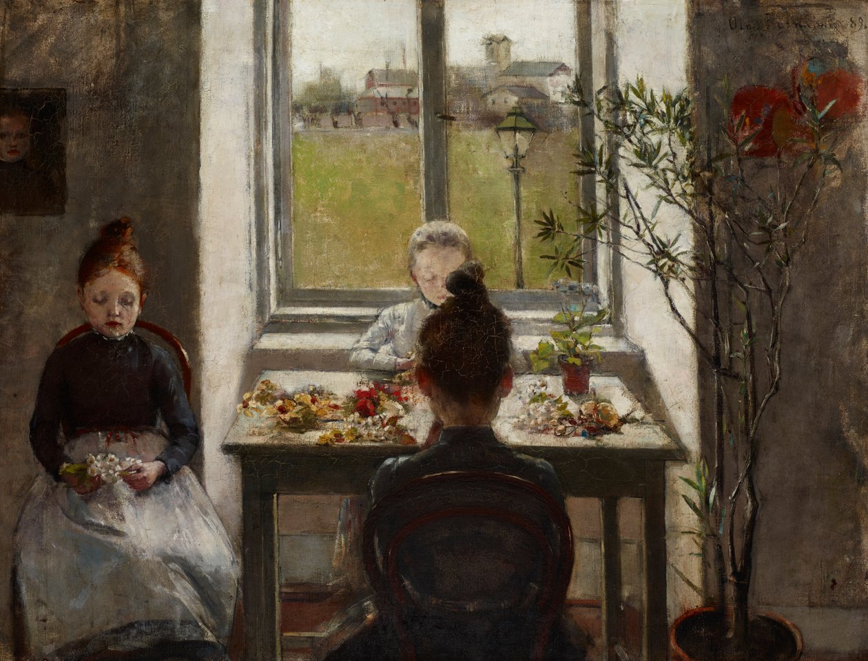 Filles aux fleurs - Olga Boznanska