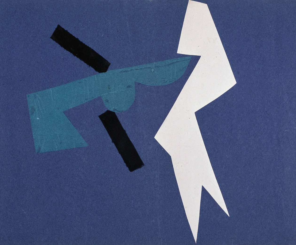 Guerre universelle : œuvre de collage par Olga Rosanova, janvier 1916 - Olga Wladimirowna  Rosanowa