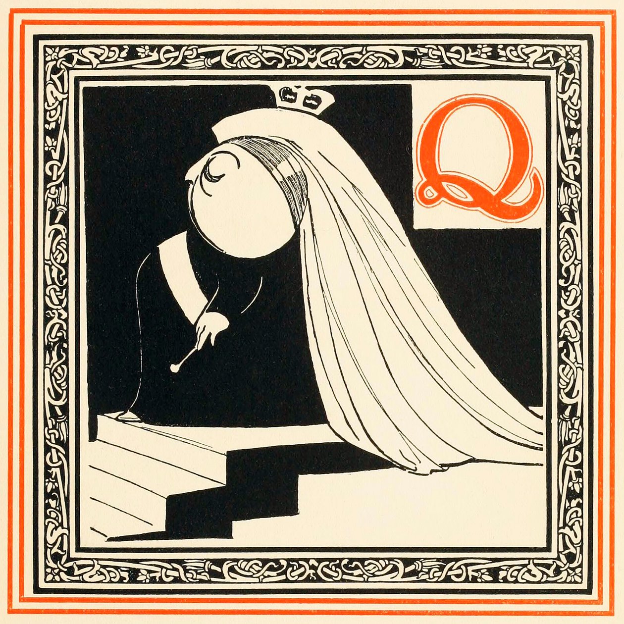 Q est la Reine, si noble et libre, de Un Alphabet de Célébrités - Oliver Hereford