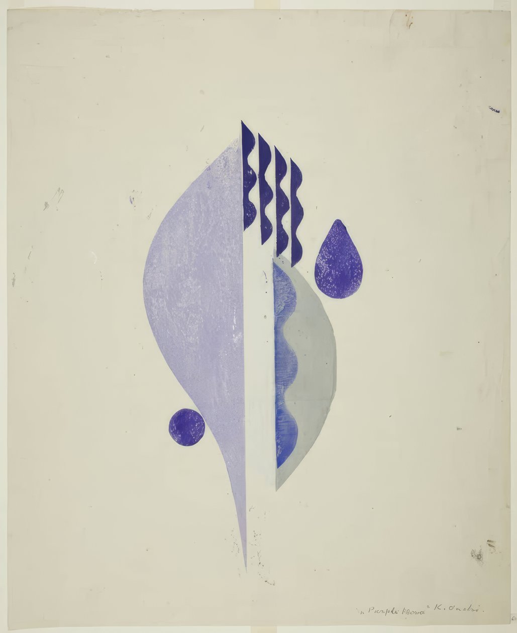 Fleur violette - Onchi Kôshirô