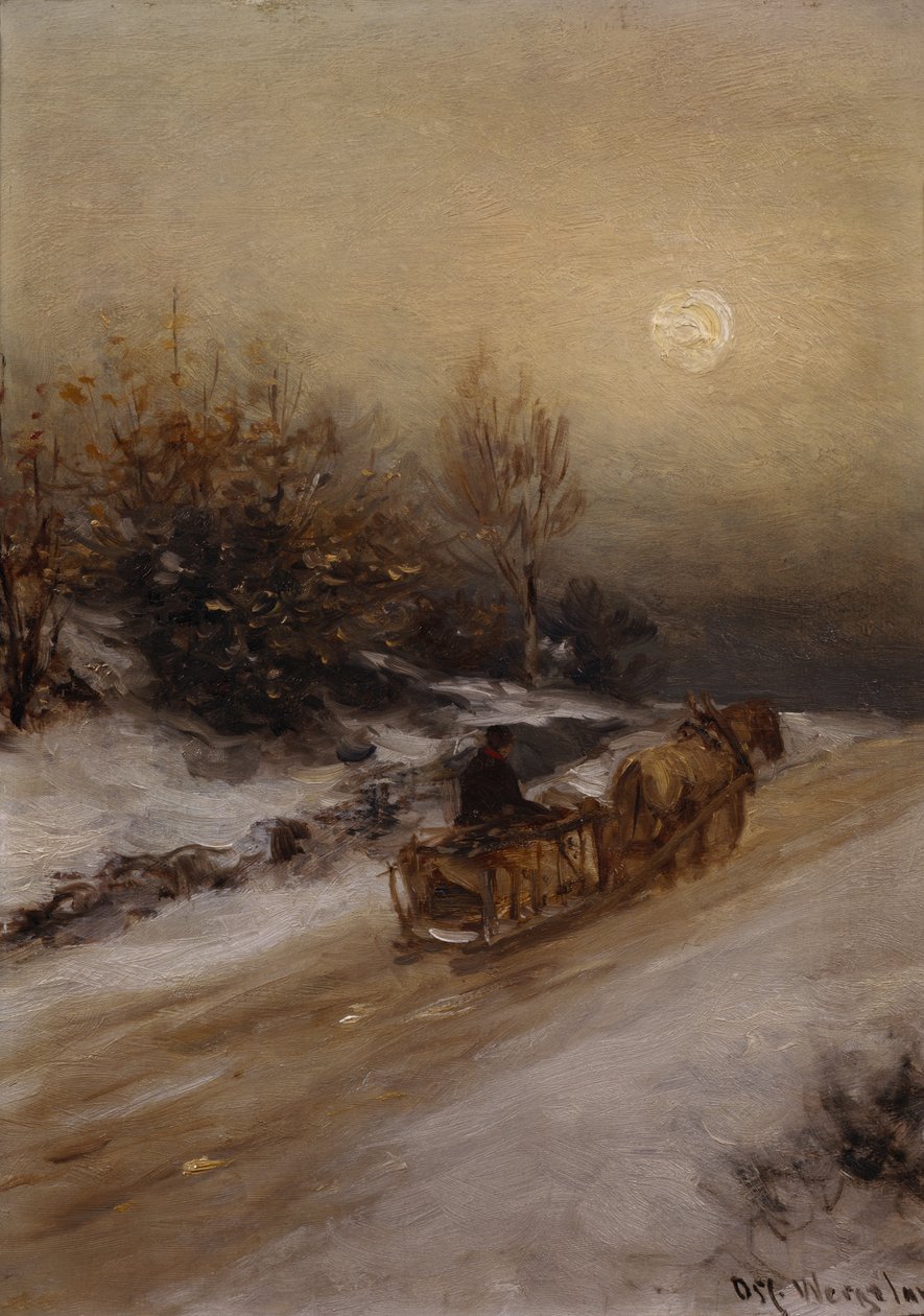 Traîneau - Oscar Arnold Wergeland