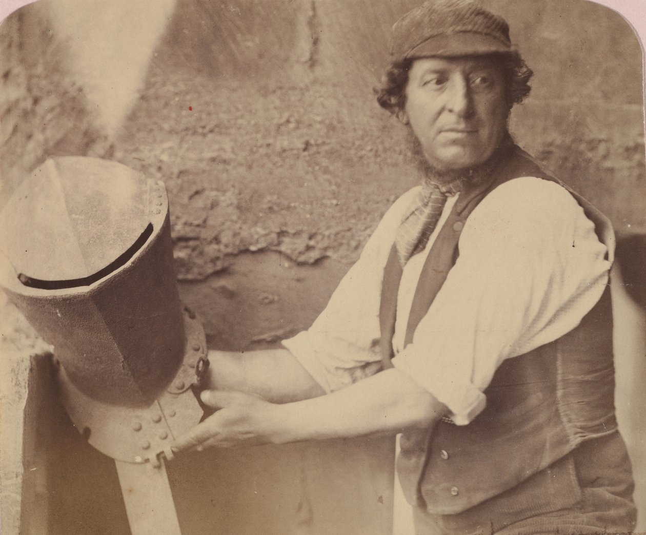 Homme avec casque, 1858 - Oscar Gustav Rejlander