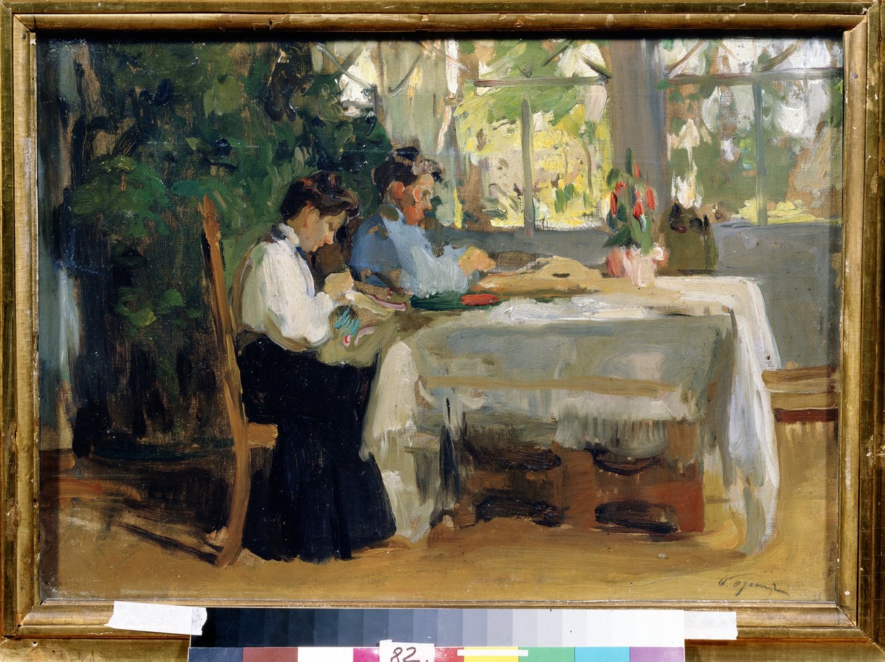 Dans la véranda - Osip Emmanuilovich Braz