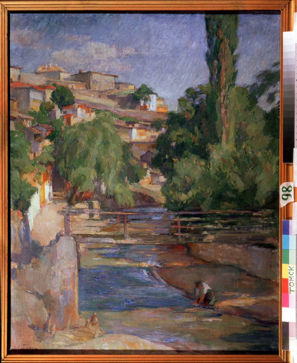 Paysage avec pont et fleuve - Osip Emmanuilovich Braz