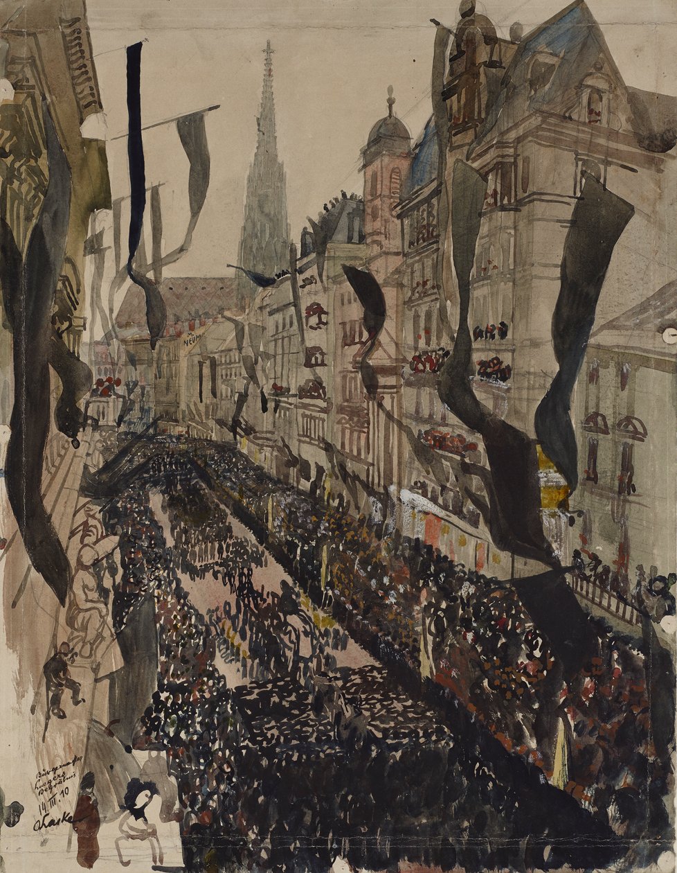 Funérailles du maire de Vienne Dr. Karl Lueger - Oskar Laske