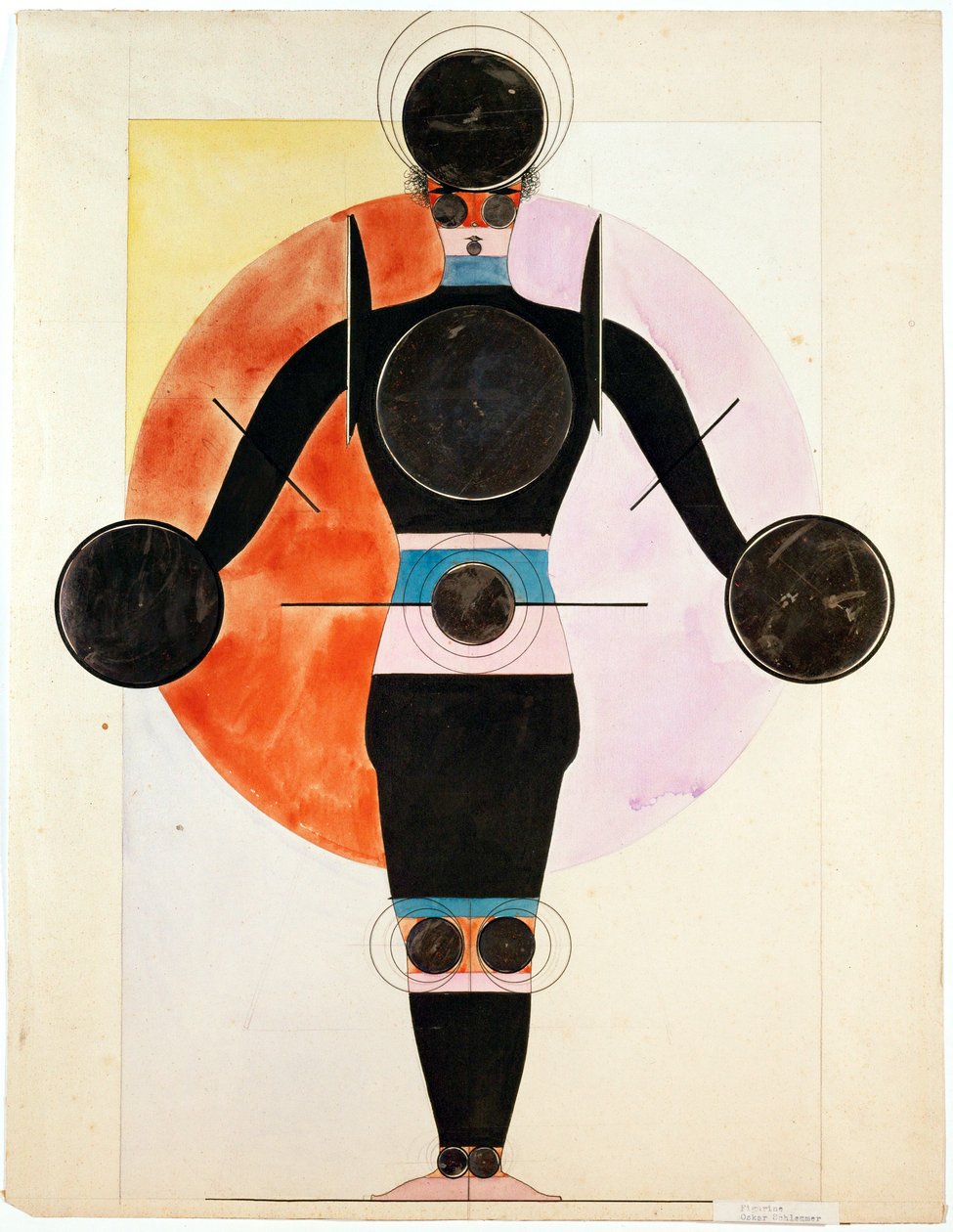 Figurine pour Das Triadische Ballet - le ballet triadique - Oskar Schlemmer