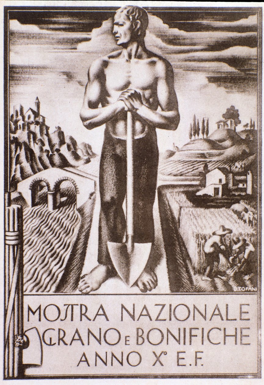Affiche de propagande fasciste pour la campagne d