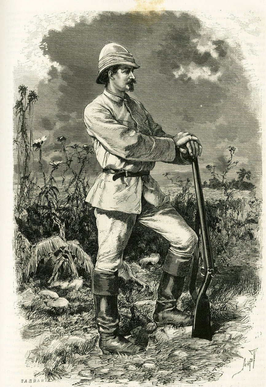 Portrait du Dr. Emile Holub, en tenue d