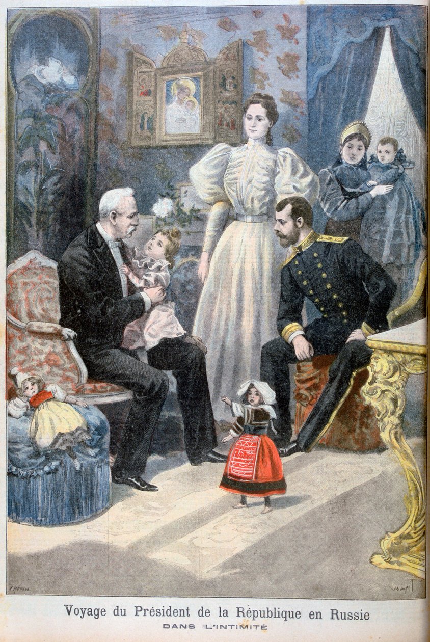 Tsar Nicolas II de Russie et Félix Faure, président de la République française - Oswaldo Tofani
