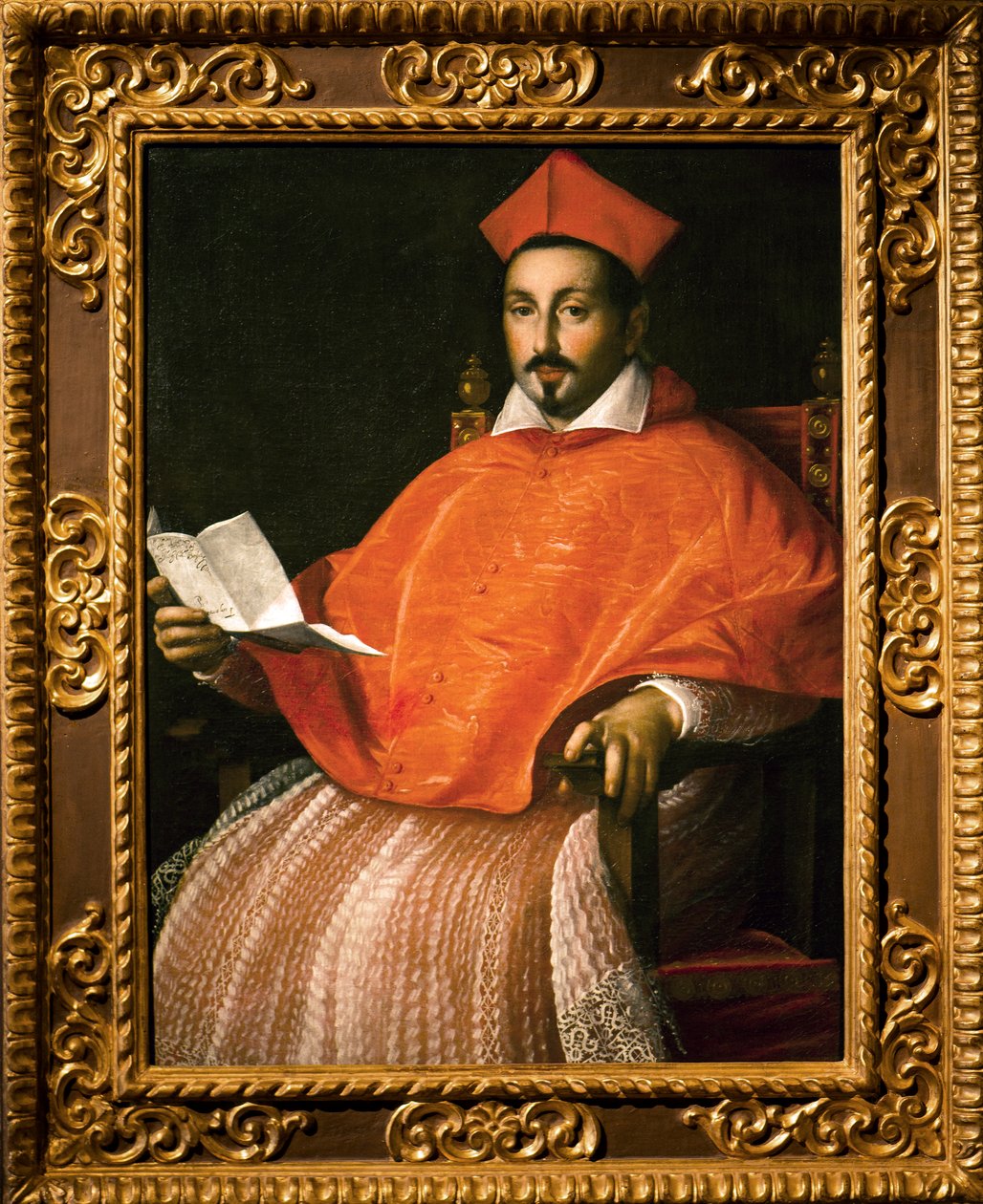 Portrait du cardinal Scipione Borghese - Ottavio Mario Leoni