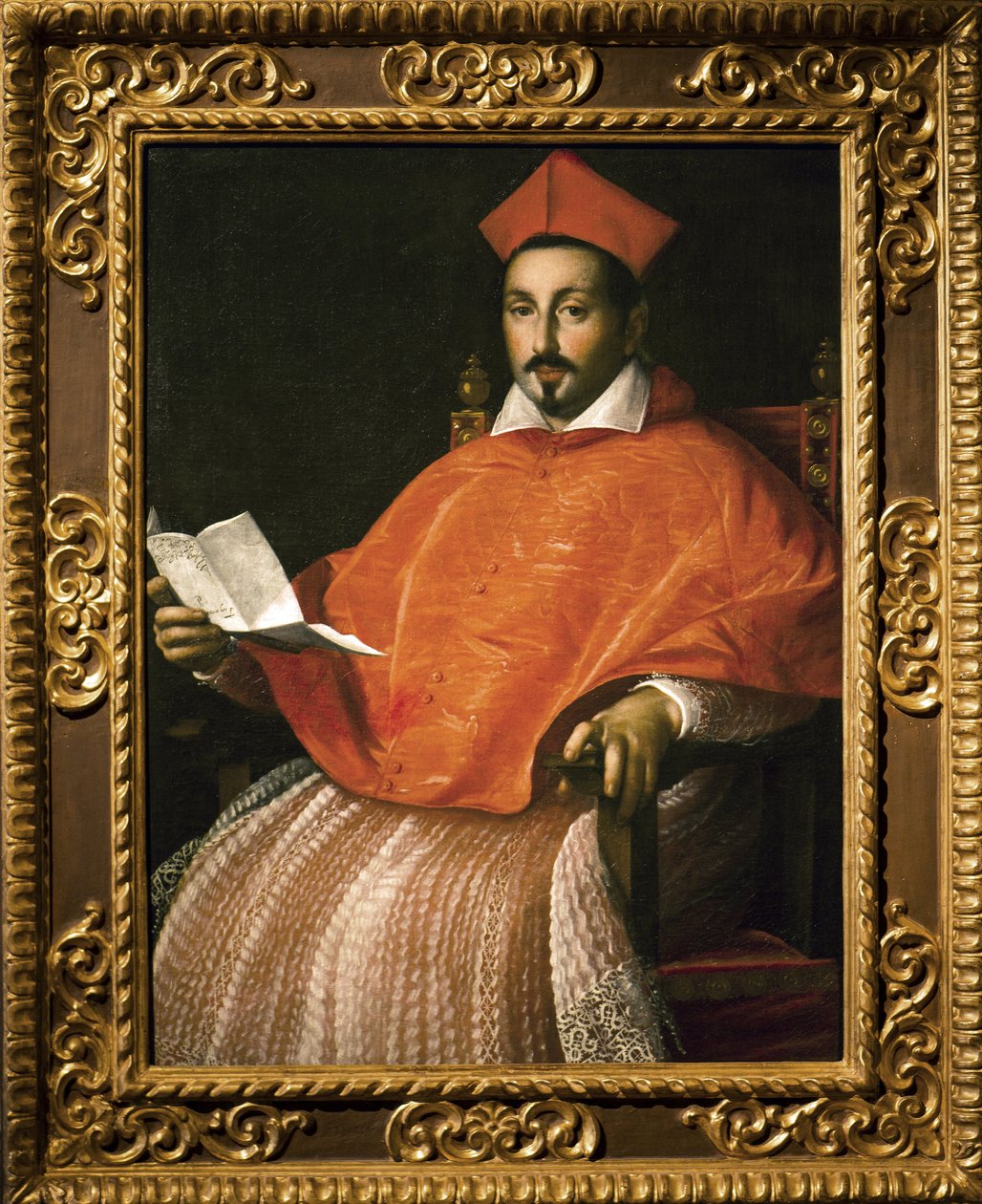 Portrait du cardinal Scipione Borghese (Scipione Caffarelli-Borghese) (1577-1633) par Ottavio Leoni - Ottavio Mario Leoni