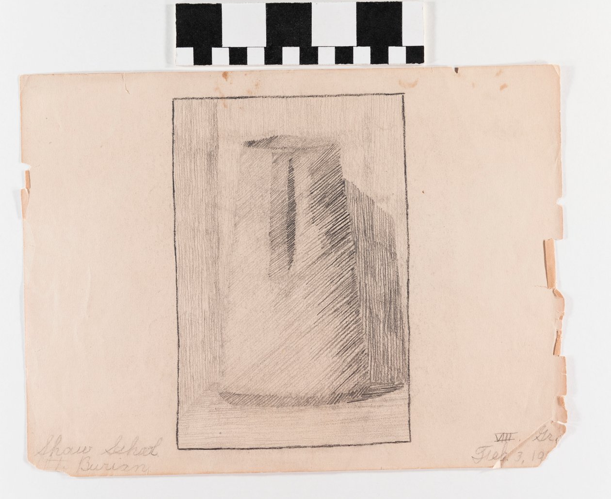 Dessin au crayon sur papier d