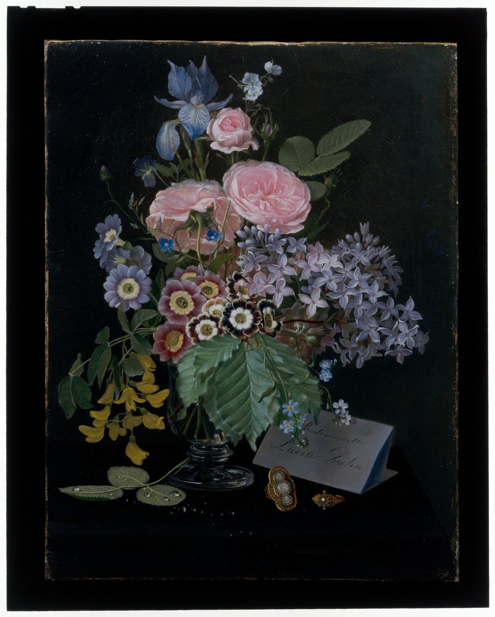 Nature morte de fleurs dans un vase en verre - Otto Didrik Ottesen