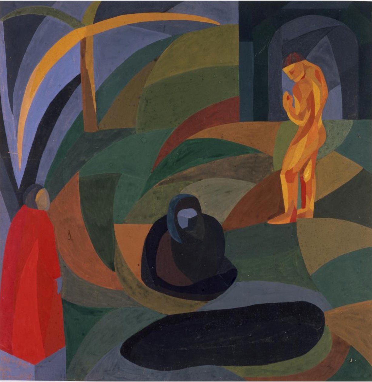 Composition avec trois figures, 1911-1941 - Otto Freundlich