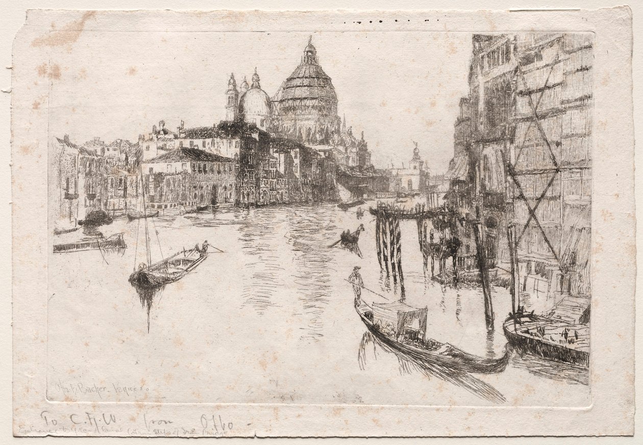 Entrée du Grand Canal, 1880 - Otto H. Bacher