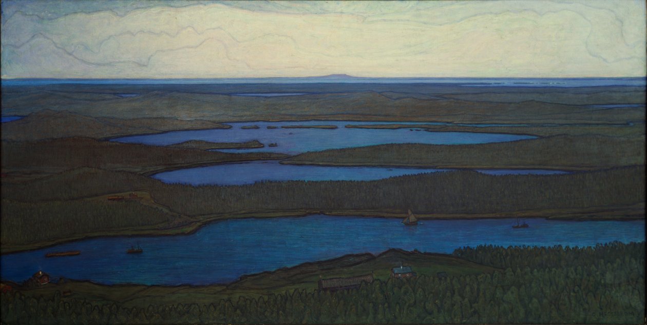 Sur la forêt et le lac - Otto Hesselbom