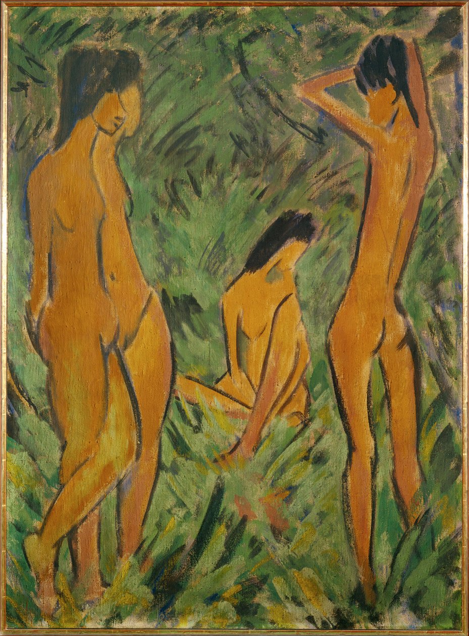 Garçon devant deux filles, l