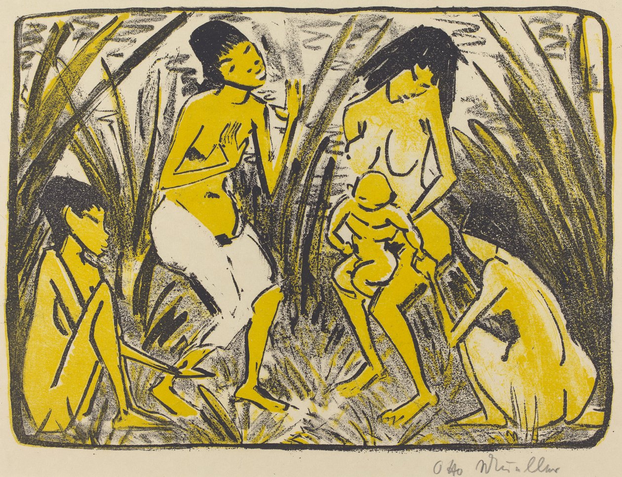 La Découverte de Moïse (Auffindung des Moses), c.1920 - Otto Mueller