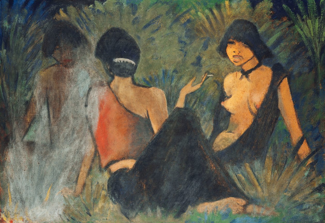 Gitans au coin du feu - Otto Mueller