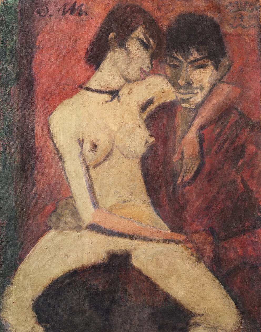 Amoureux gitans assis, 1922 - Otto Mueller