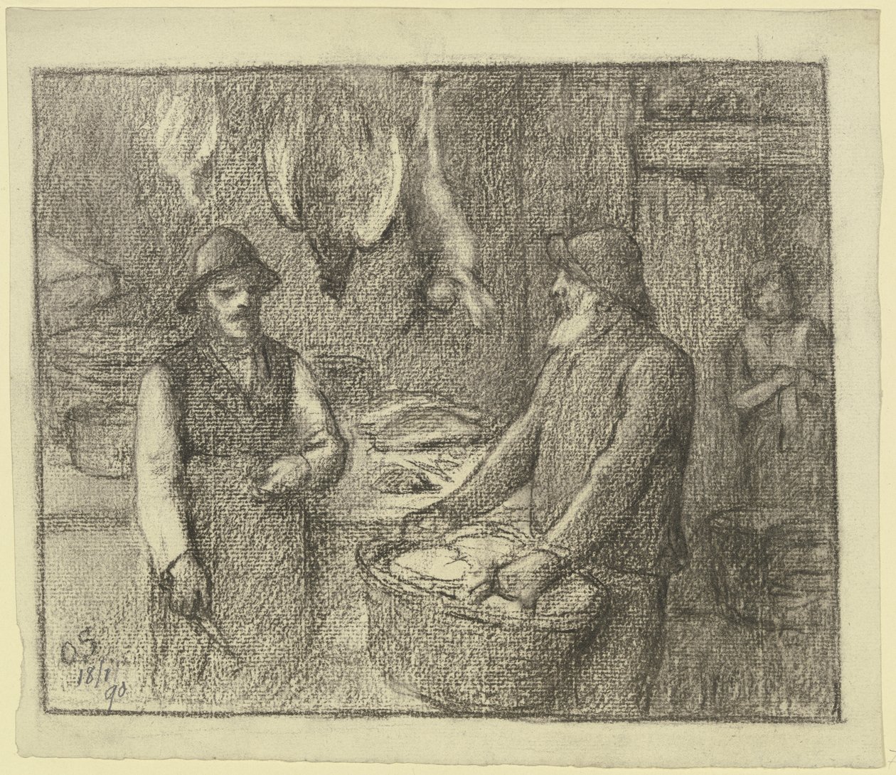 Chez le boucher spécialisé en gibier - Otto Scholderer