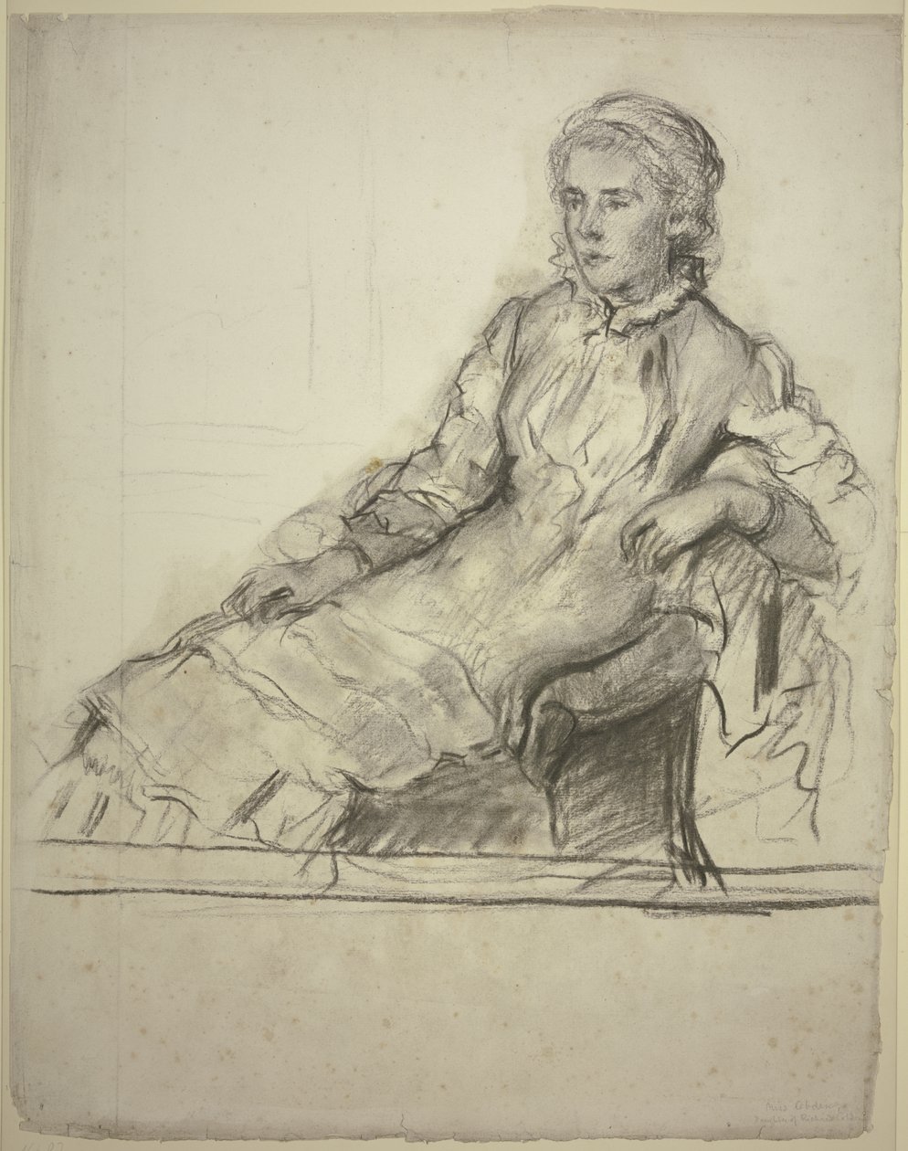 Mlle Cobden dans le fauteuil - Otto Scholderer