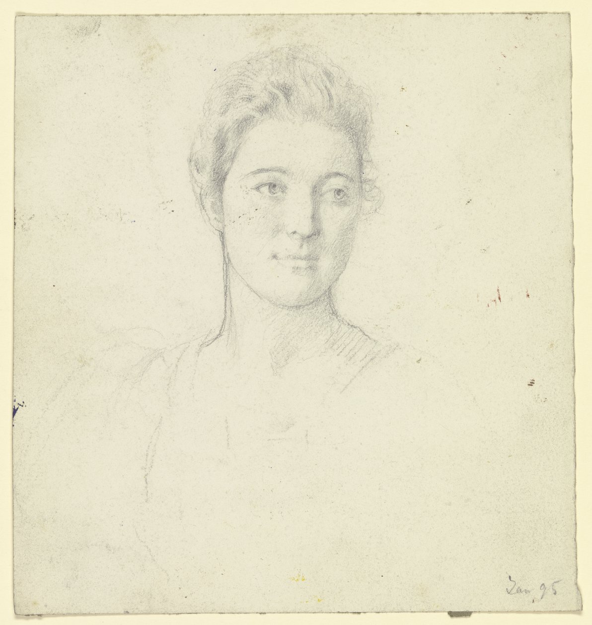 Portrait de Miss Martin - Otto Scholderer