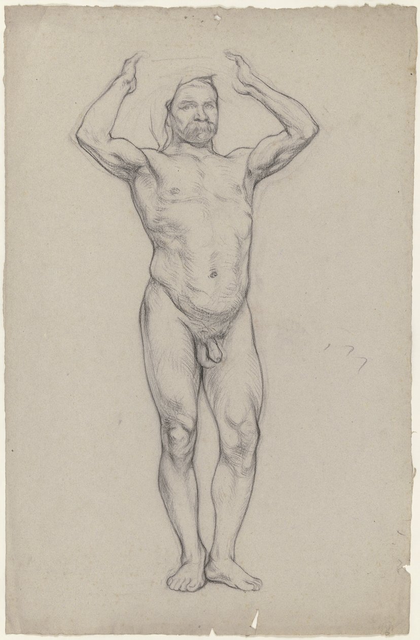 Nu masculin debout - Otto Scholderer