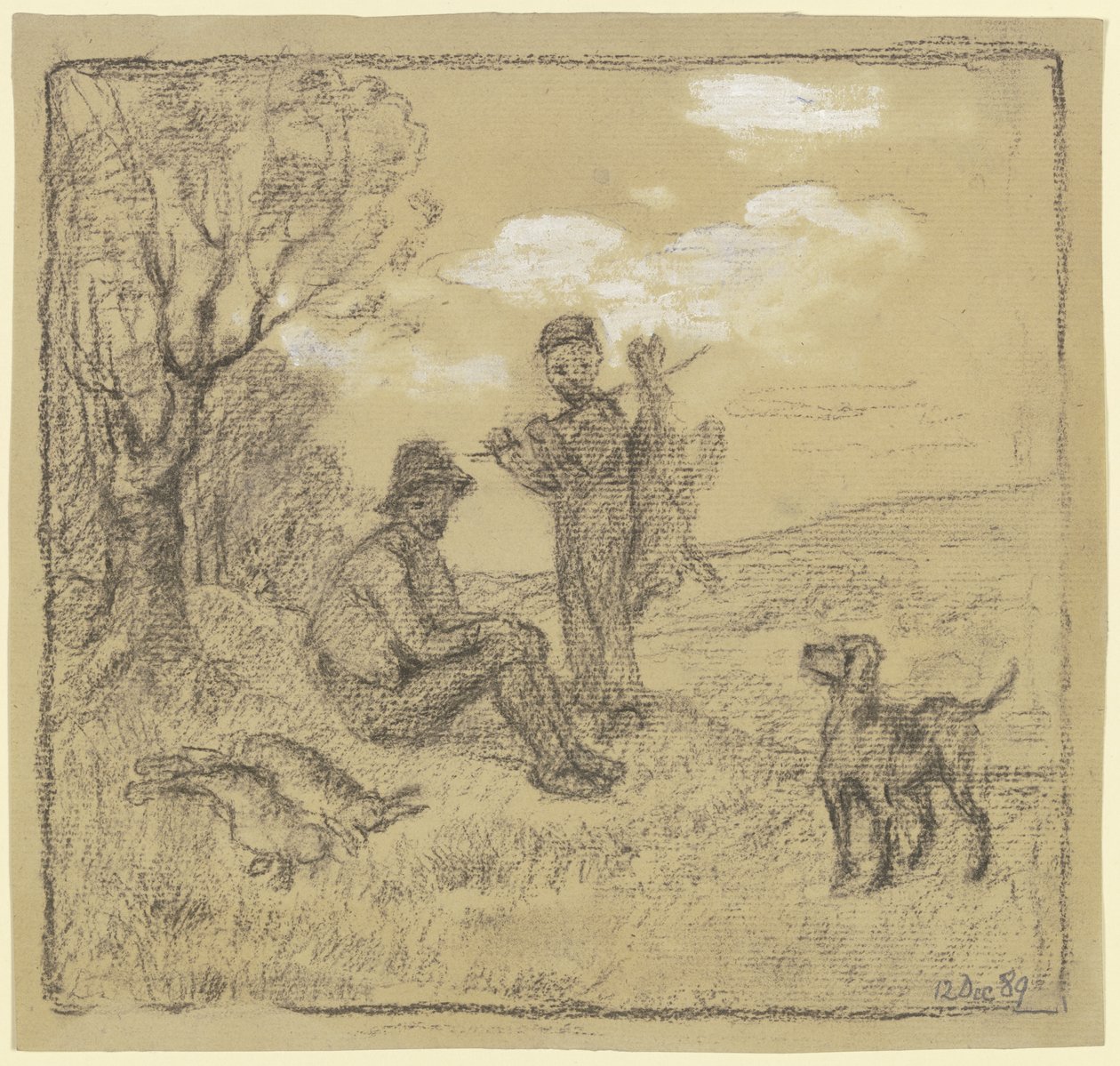 Le jeune braconnier - Otto Scholderer