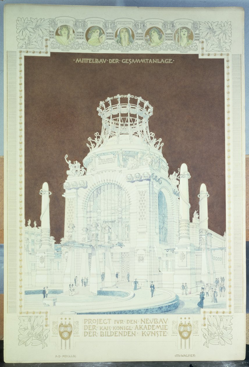 Académie des Beaux-Arts de Vienne, conception pour la Salle d
