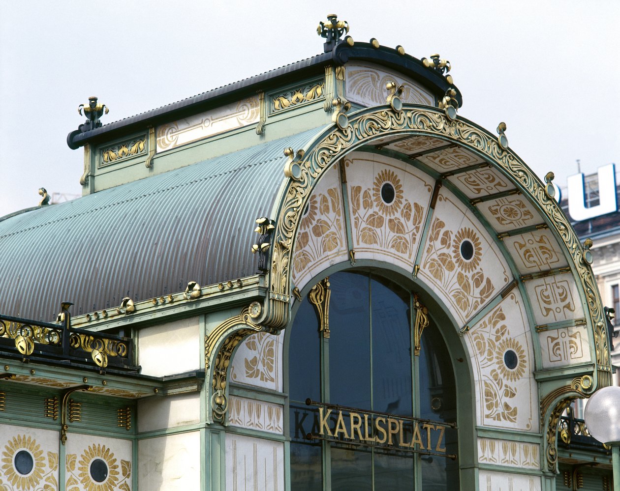 Le Pavillon Otto Wagner sur Karlsplatz - Otto Wagner