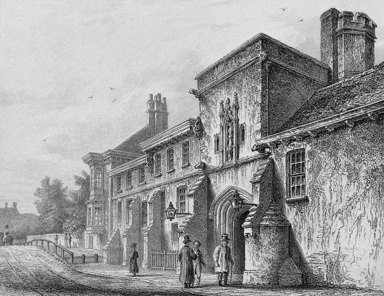Porte du collège et pavillon du gardien Winchester, c.1830 - Owen Brown Carter