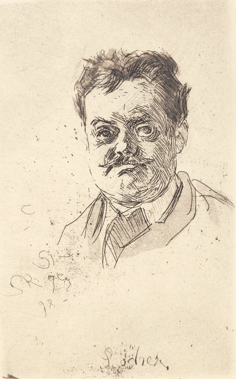 Portrait de Carl Locher, de face - Peder Severin Krøyer