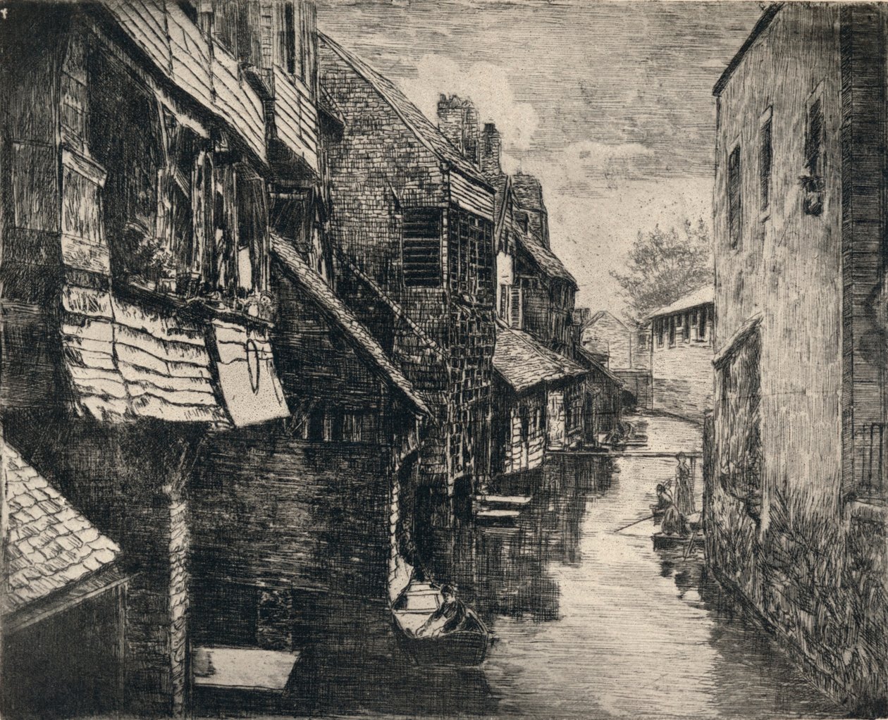 La rivière Bièvre à Gentilly, 1915 - P Roy