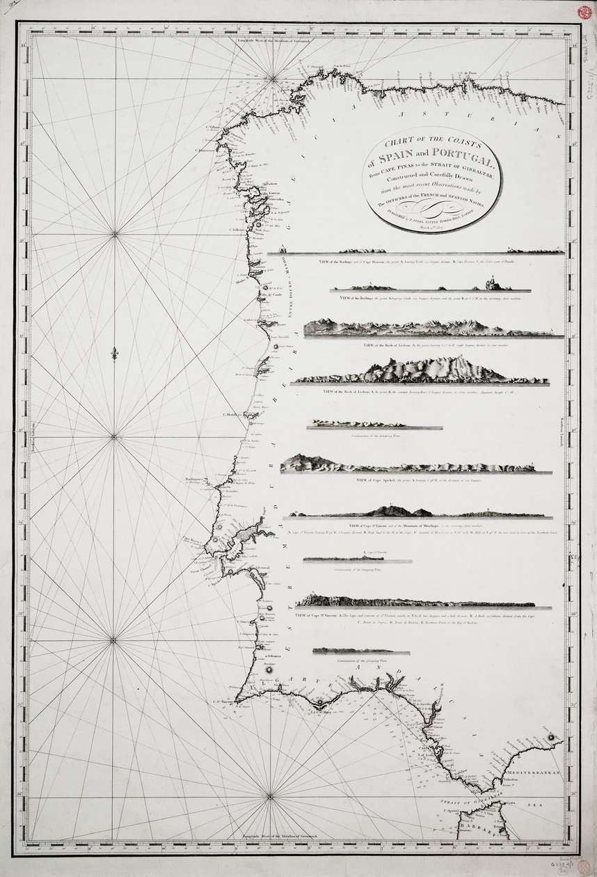 Carte des côtes d