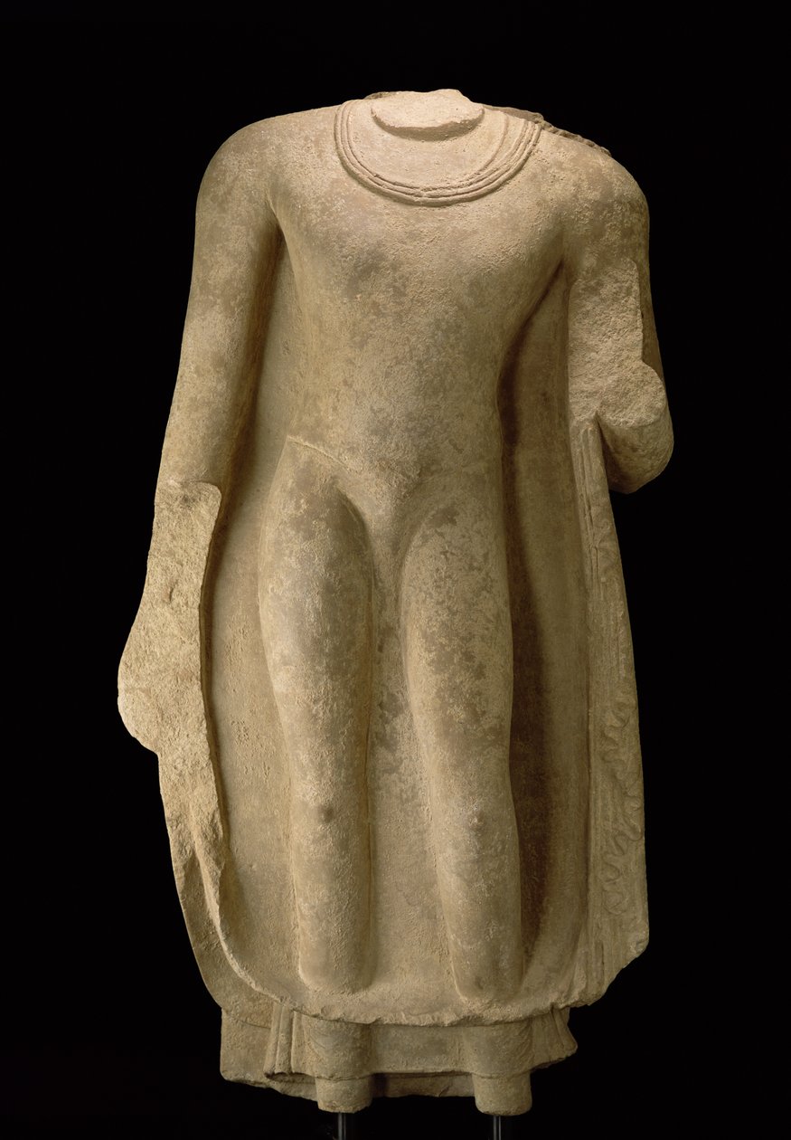 Figure debout du Bouddha (tête manquante), Gandhara - Pakistani School