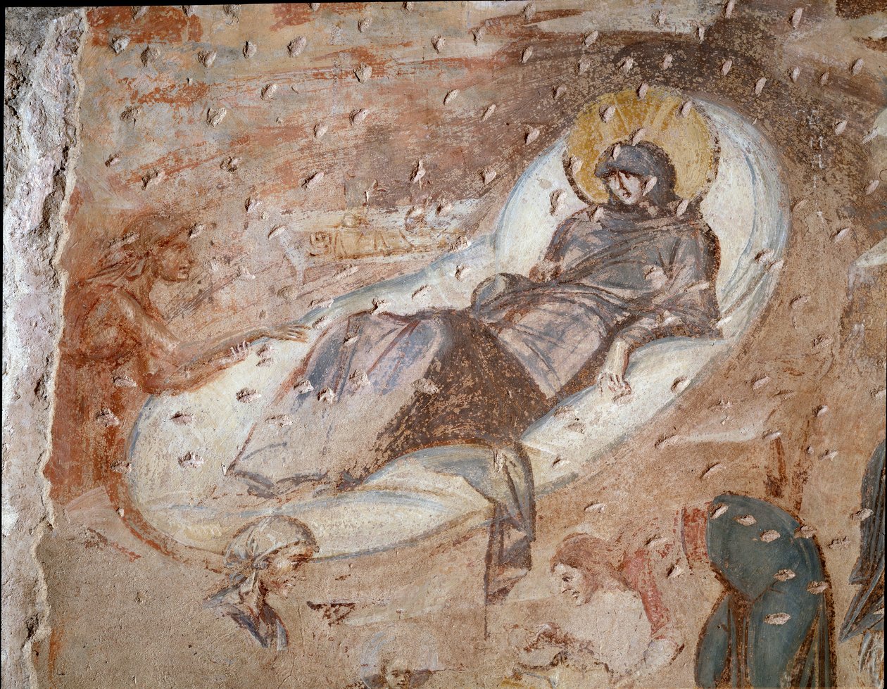 Nativite (fresque du 6e-7e siècle) - Paleo-Christian