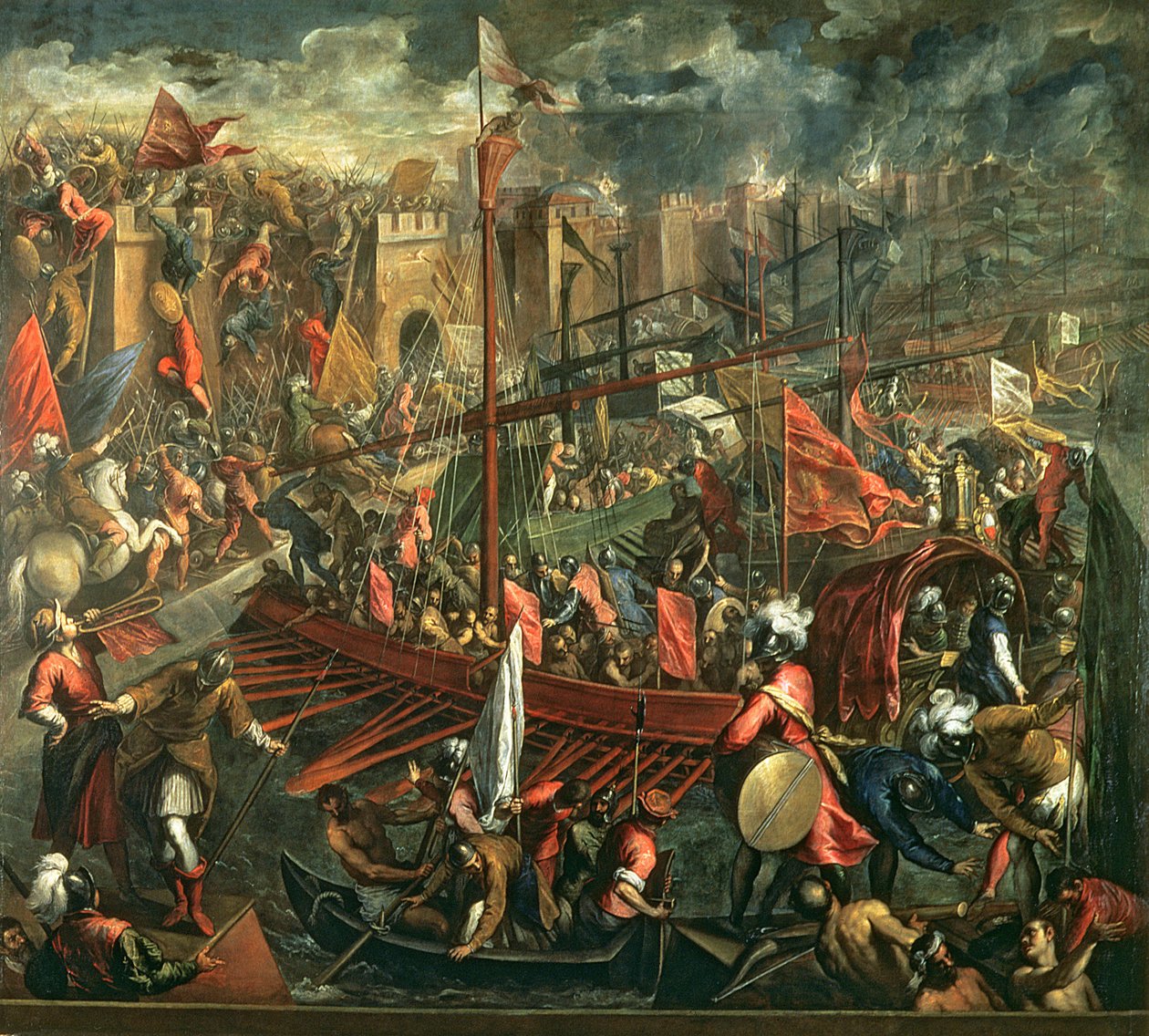 La prise de Constantinople - Palma Il Giovane