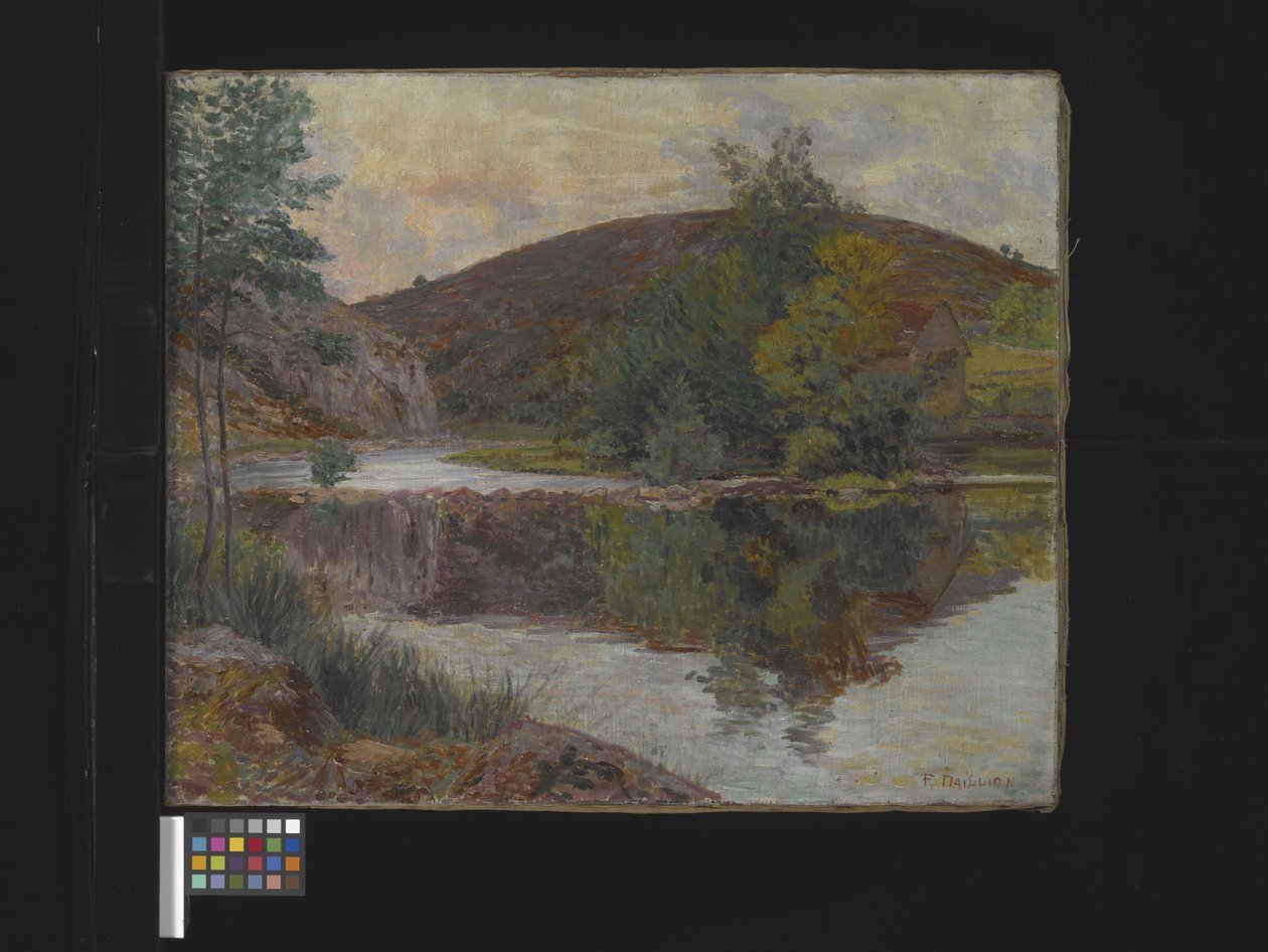 Paysage fluvial, date inconnue - Palma Daillion d