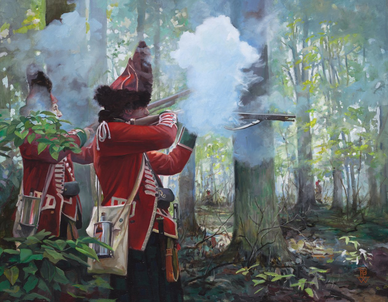 77th Highlanders, 2017 (huile sur toile) - Pamela Patrick White