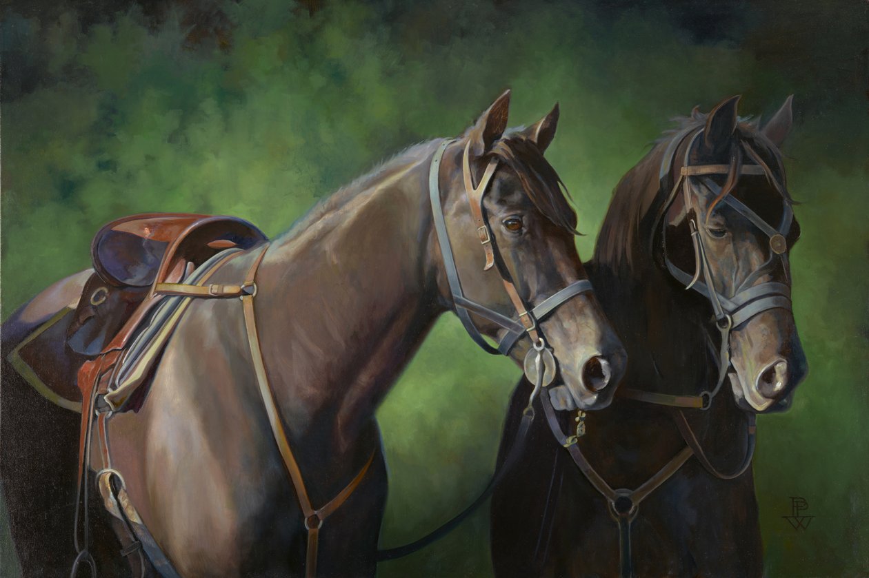Partenaires silencieux, 2011 (huile sur toile) - Pamela Patrick White