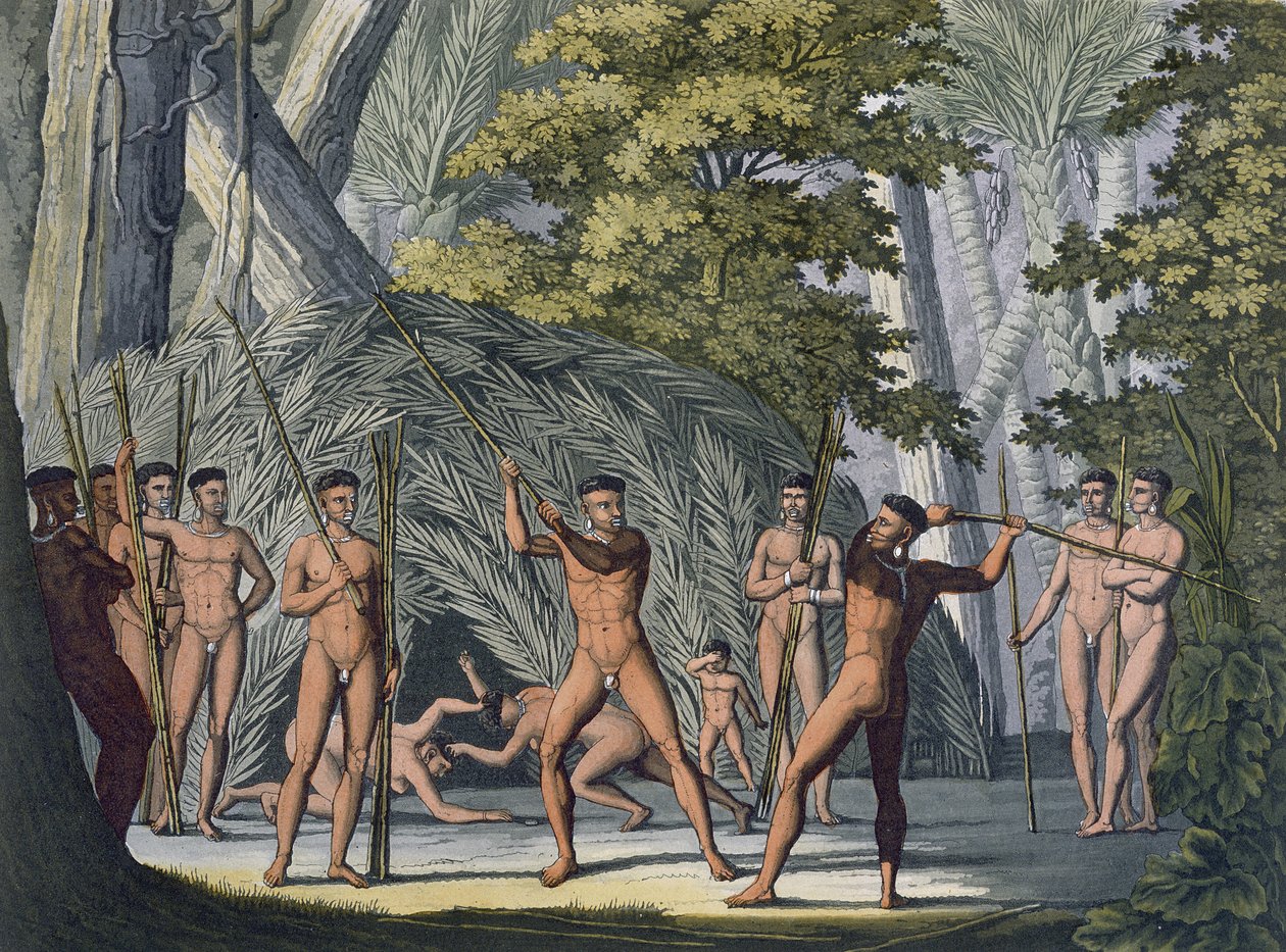 Tribu des Botocudos du Rio Grande, Paraguay, de 