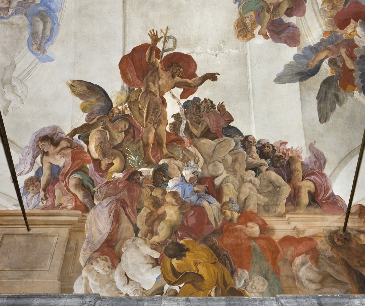 Saint Jean-Baptiste prêchant avec des anges, des sibylles et des prophètes, vers 1696-97 - Paolo Pagani