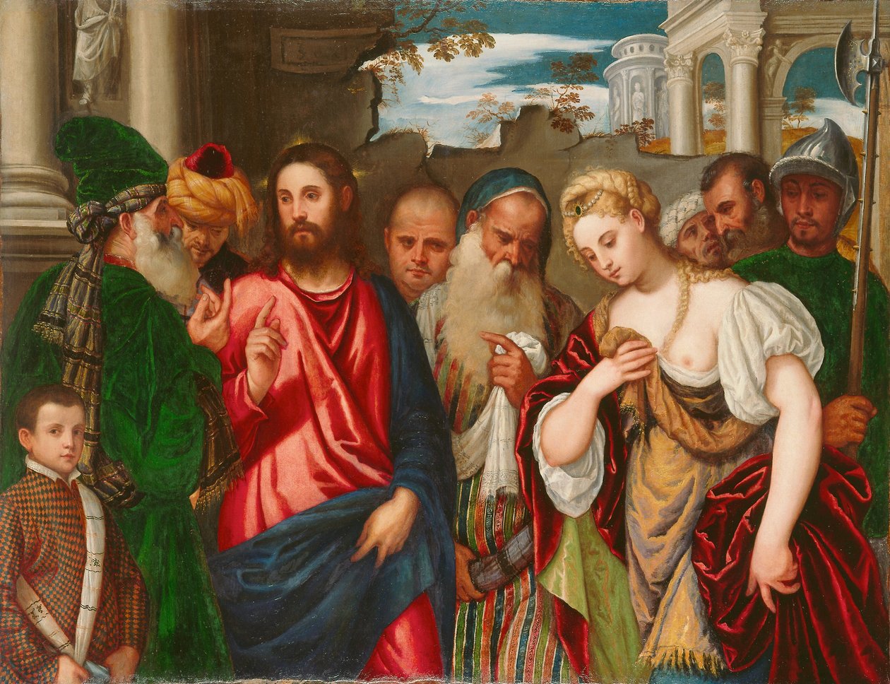 Le Christ et la femme adultère, vers 1540 - Paolo Veronese