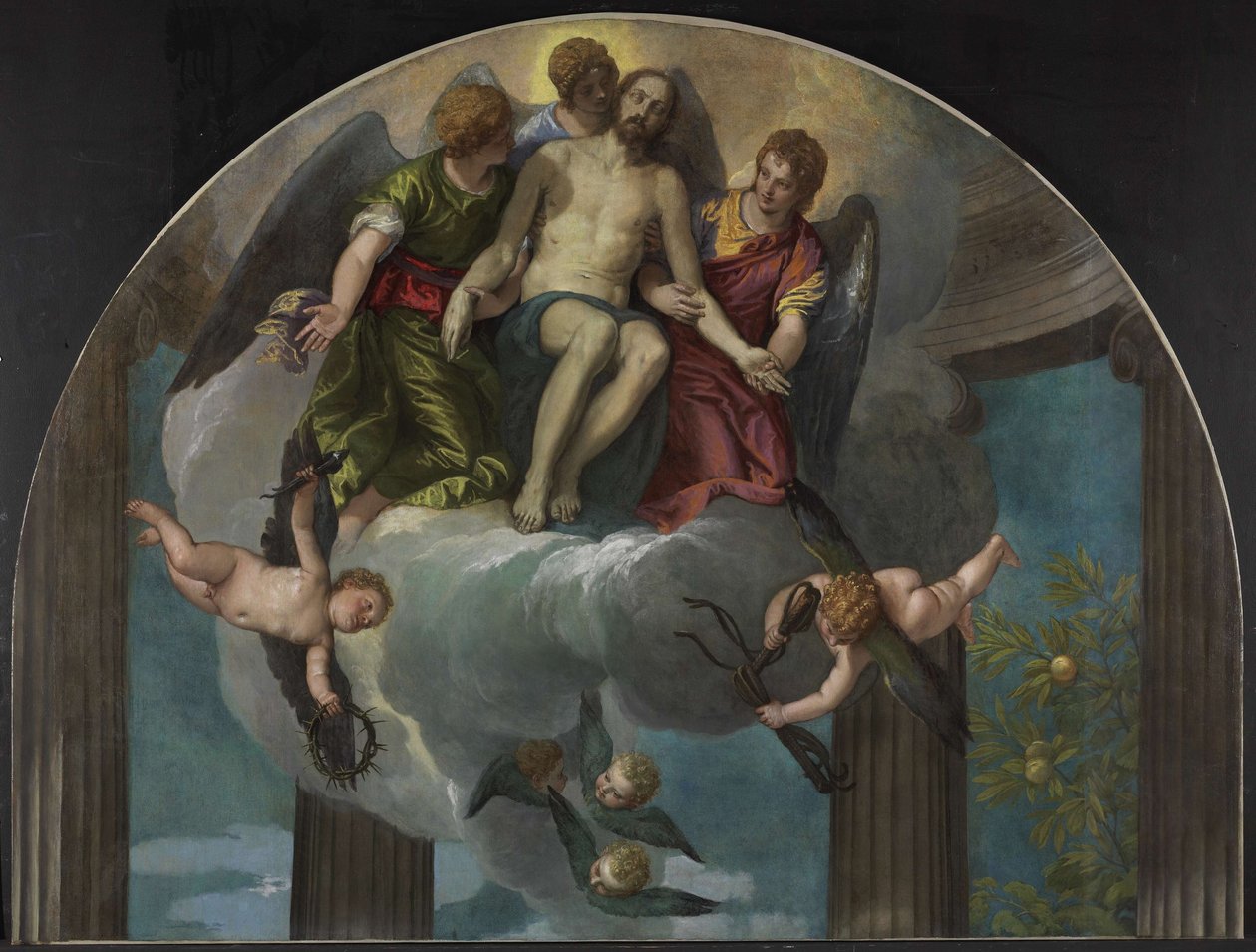 Le Christ mort avec des anges - Paolo Veronese
