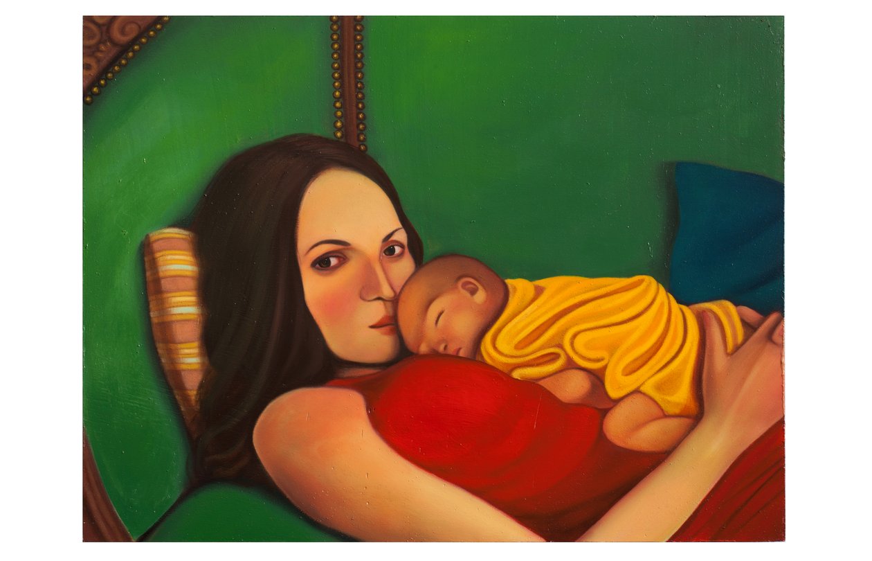 Mythologica n°10 : Achille, 2025 (huile sur panneau de bois) - Paolo Perfranceschi